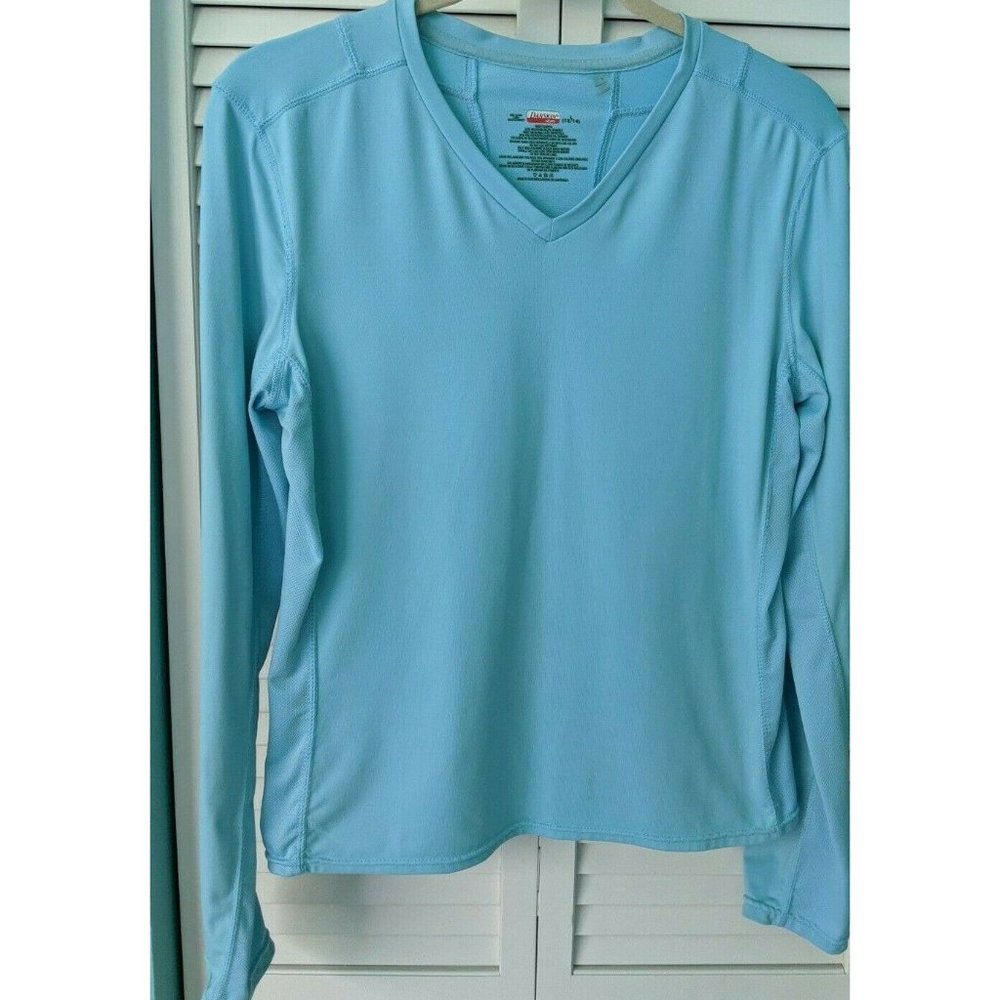 DANSKIN Now  Size L (12/14) LS Blue